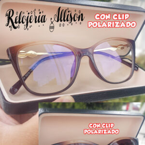 LENTES PARA DAMA BLUE BLOCK CON CLIP # 28